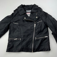 Load image into Gallery viewer, Girls Target, black faux leather jacket, EUC, size 3,  