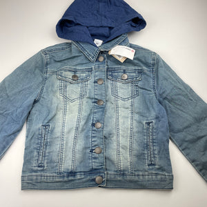 Girls Target, soft feel stretch denim hooded jacket, NEW, size 12,  