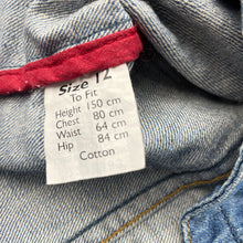 Load image into Gallery viewer, Girls Pink Sugar, blue denim vest / waistcoat, GUC, size 12,  