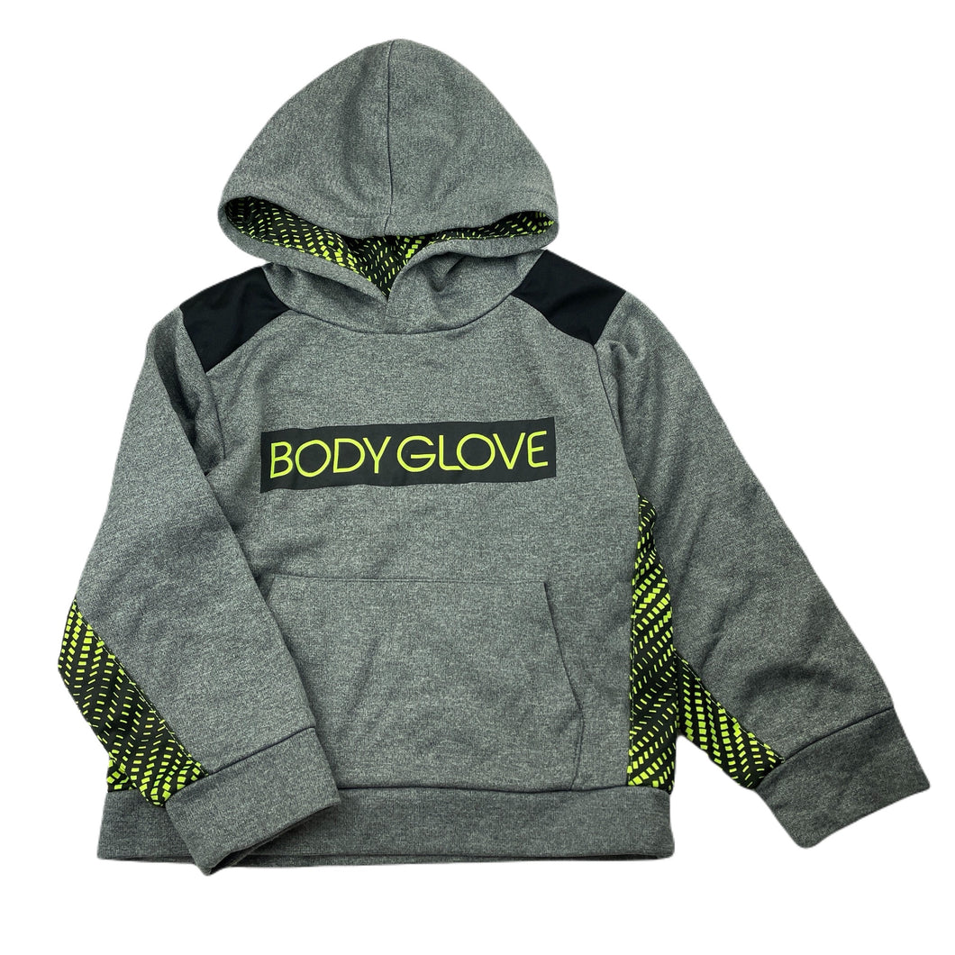 unisex BODY GLOVE, soft feel fleece lined hoodie sweater, EUC, size 5,  