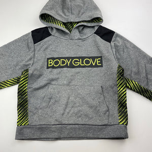 unisex BODY GLOVE, soft feel fleece lined hoodie sweater, EUC, size 5,  