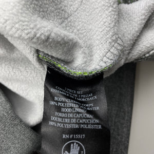 unisex BODY GLOVE, soft feel fleece lined hoodie sweater, EUC, size 5,  