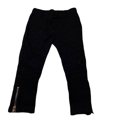 Girls Peter Morrissey, black stretchy pants, elasticated, Inside leg: 31cm, GUC, size 2,  