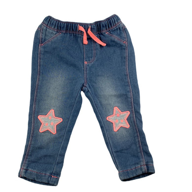 Target soft denim pants, elasticated, size 0, Pre-loved