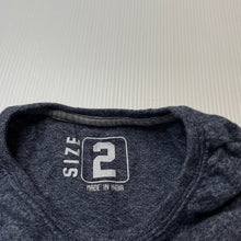 Load image into Gallery viewer, Boys H&amp;T, blue &amp; grey long sleeve t-shirt / top, GUC, size 2,  