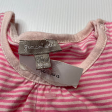 Load image into Gallery viewer, Girls Grain De Ble, pink stripe cotton long sleeve top, rabbit, NEW, size 3,  