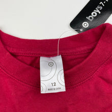 Load image into Gallery viewer, Boys Target, red cotton long sleeve t-shirt / top, NEW, size 12,  
