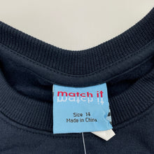 Load image into Gallery viewer, Girls Match It, navy fleece lined sweater / jumper, NEW, size 14,  
