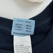 Load image into Gallery viewer, Girls Match It, navy fleece lined sweater / jumper, NEW, size 14,  