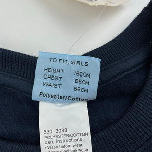 Girls Match It, navy fleece lined sweater / jumper, NEW, size 14,  