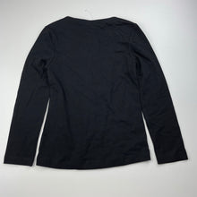 Load image into Gallery viewer, Girls Target, black stretchy long sleeve top, EUC, size 7,  