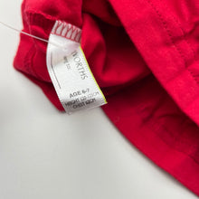 Load image into Gallery viewer, Boys Woolworths, red cotton long sleeve top, NEW, size 6-7,  