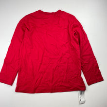 Load image into Gallery viewer, Boys Woolworths, red cotton long sleeve top, NEW, size 6-7,  