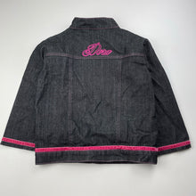 Load image into Gallery viewer, Girls Dora the Explorer, embroidered lightweight denim jacket, EUC, size 4,  