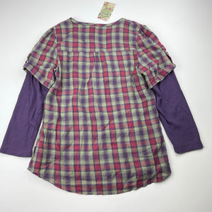 Girls Pumpkin Patch, lined lightweight cotton top, NEW, size 7,  
