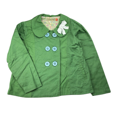 Girls Lily & Dan, green cotton lightweight jacket, GUC, size 5,  