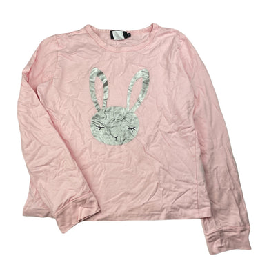 Girls Bardot Junior, pink cotton pyjama top, rabbit, GUC, size 12,  
