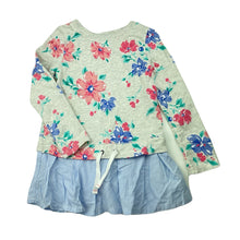 Load image into Gallery viewer, Girls Carters, floral cotton peplum top, EUC, size 4,  