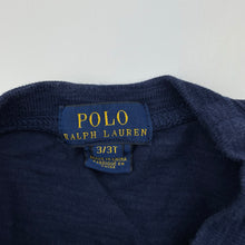 Load image into Gallery viewer, Boys Polo Ralph Lauren, navy cotton long sleeve top, GUC, size 3,  
