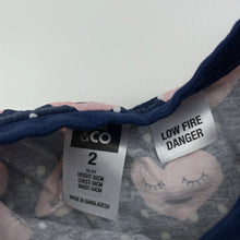 Load image into Gallery viewer, Girls Kids &amp; Co, lightweight cotton pyjama top, EUC, size 2,  