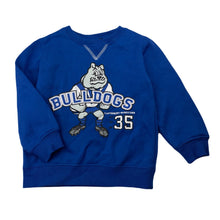Load image into Gallery viewer, unisex NRL Suporter, Canterbury Bulldogs fleece lined sweater, EUC, size 4,  