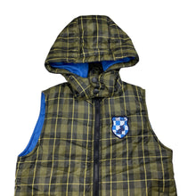 Load image into Gallery viewer, Boys COFFEE BEANS, hooded puffer vest / sleeveless jacket, EUC, size 6,  