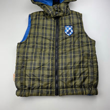 Load image into Gallery viewer, Boys COFFEE BEANS, hooded puffer vest / sleeveless jacket, EUC, size 6,  