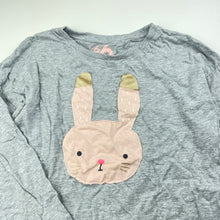 Load image into Gallery viewer, Girls Cotton On, grey marle cotton long sleeve top, FUC, size 6,  