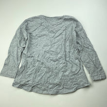 Load image into Gallery viewer, Girls Cotton On, grey marle cotton long sleeve top, FUC, size 6,  