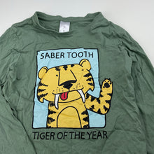 Load image into Gallery viewer, Boys Target, cotton long sleeve t-shirt / top, tiger, GUC, size 6,  