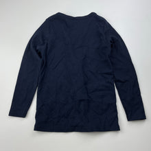 Load image into Gallery viewer, unisex Beau Hudson, navy ribbed lightweight cardigan, EUC, size 3,  