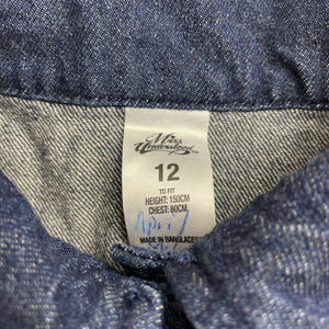 Girls Miss Understood, dark denim jacket, GUC, size 12,  