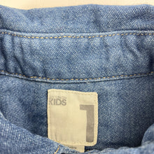 Load image into Gallery viewer, Boys Cotton On, knit denim shirt, poppers, EUC, size 1,  