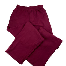 Load image into Gallery viewer, unisex LWR, maroon fleece lined school track pants, Inside leg: 66cm, EUC, size 12,  