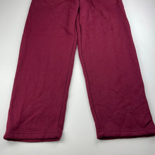 Load image into Gallery viewer, unisex LWR, maroon fleece lined school track pants, Inside leg: 66cm, EUC, size 12,  