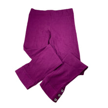 Load image into Gallery viewer, Girls Fun Spirit, purple ribbed leggings, elasticated, Inside leg: 50cm, EUC, size 7,  