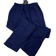 Load image into Gallery viewer, Boys St ANDREW, navy fleece lined track pants, elasticated, Inside leg: 70cm, NEW, size 12,  