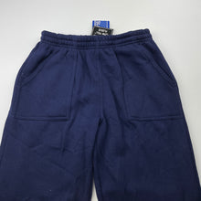 Load image into Gallery viewer, Boys St ANDREW, navy fleece lined track pants, elasticated, Inside leg: 70cm, NEW, size 12,  