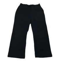 Load image into Gallery viewer, Girls H&amp;T, black fleece lined track pants, elasticated, Inside leg: 35.5cm, GUC, size 3,  