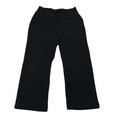 Girls H&T, black fleece lined track pants, elasticated, Inside leg: 35.5cm, GUC, size 3,  