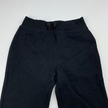 Load image into Gallery viewer, Girls H&amp;T, black fleece lined track pants, elasticated, Inside leg: 35.5cm, GUC, size 3,  