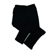 Load image into Gallery viewer, Girls black, fleece lined pants, elasticated, Inside leg: 39.5cm, EUC, size 5,  