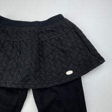 Load image into Gallery viewer, Girls WHALE&#39;C, all-in-one fleece lined leggings/skirt, Inside leg: 36cm, GUC, size 3-4,  