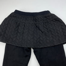 Load image into Gallery viewer, Girls WHALE&#39;C, all-in-one fleece lined leggings/skirt, Inside leg: 36cm, GUC, size 3-4,  