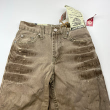 Load image into Gallery viewer, Boys SHOCK DENIM, distressed denim jeans, adjustable, Inside leg: 64cm, NEW, size 10,  