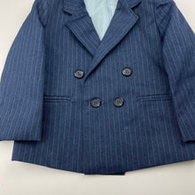 Load image into Gallery viewer, Boys big GUY, vintage blue pin stripe jacket/blazer, light marks on lining, GUC, size 3,  