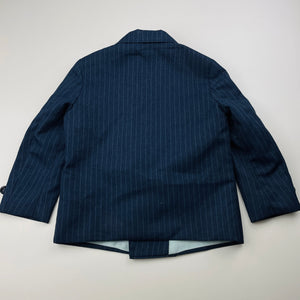 Boys big GUY, vintage blue pin stripe jacket/blazer, light marks on lining, GUC, size 3,  