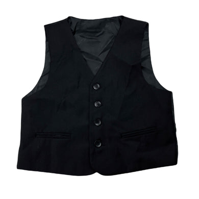 Boys Mini World, black suit/formal waistcoat / vest, EUC, size 6,  