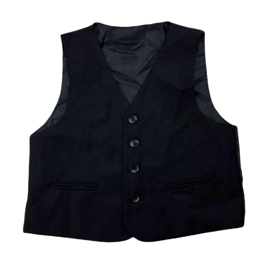 Boys Mini World, black suit/formal waistcoat / vest, EUC, size 6,  