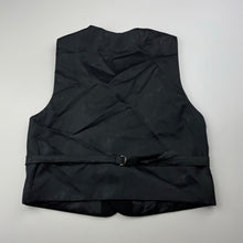 Load image into Gallery viewer, Boys Mini World, black suit/formal waistcoat / vest, EUC, size 6,  
